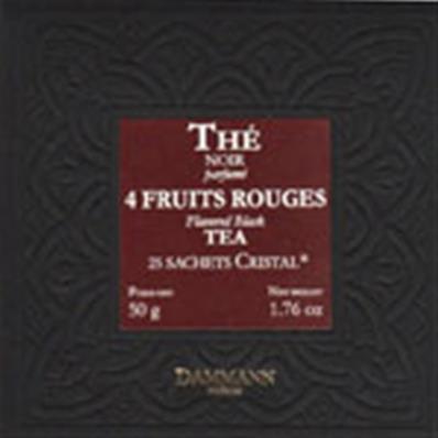 Quatre Fruits Rouges,25 sachets Cristal.